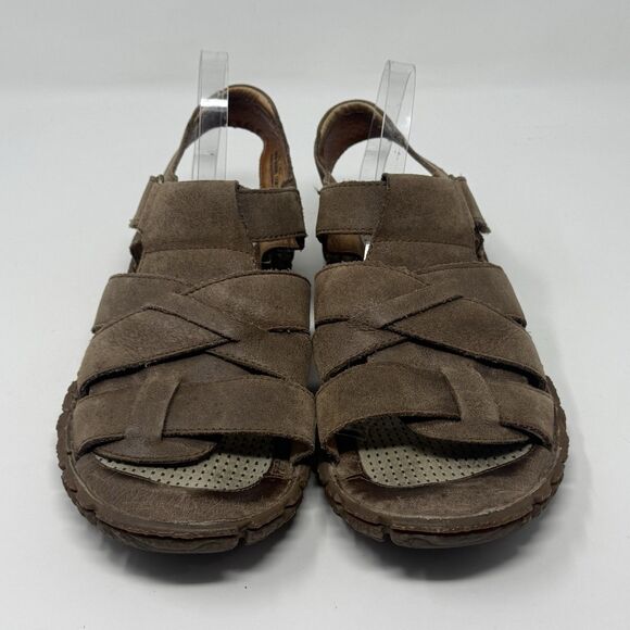 Born Fisherman Sandals Mens 11 Brown Leather Casual Comfort Shoes Handcrafted main image 7